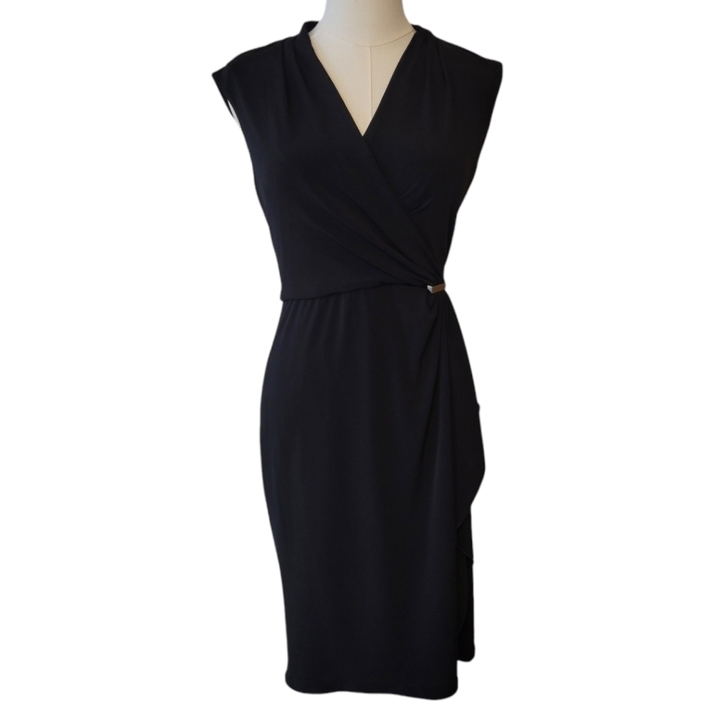 WHBM Black Sleeveless Jersey Knit Dress Size 2
